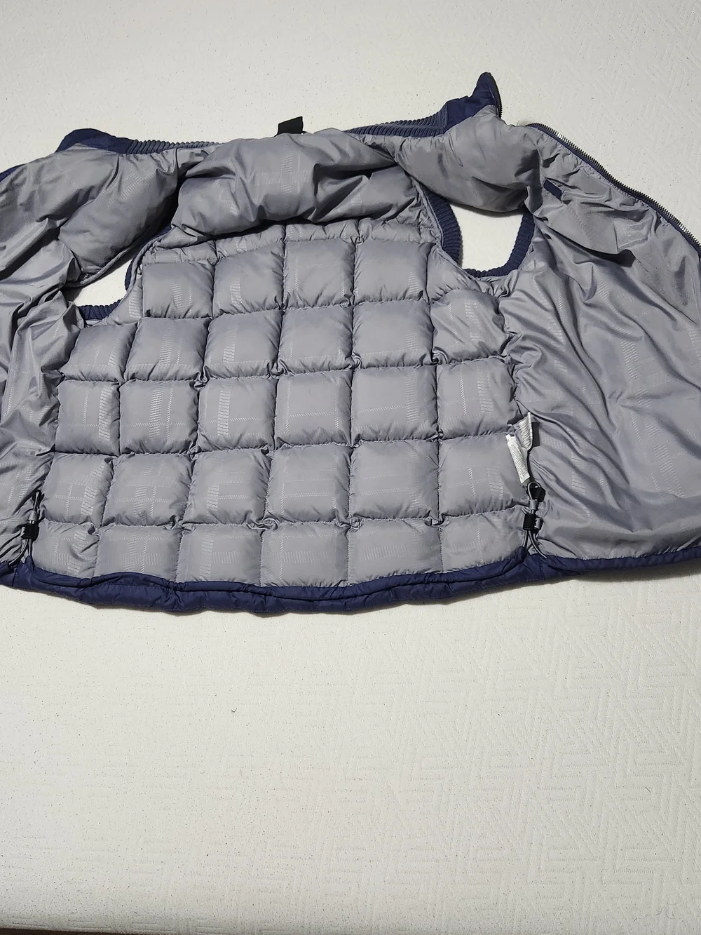 Jordan Navy Quilted Puffer Vest with Zip Pockets
